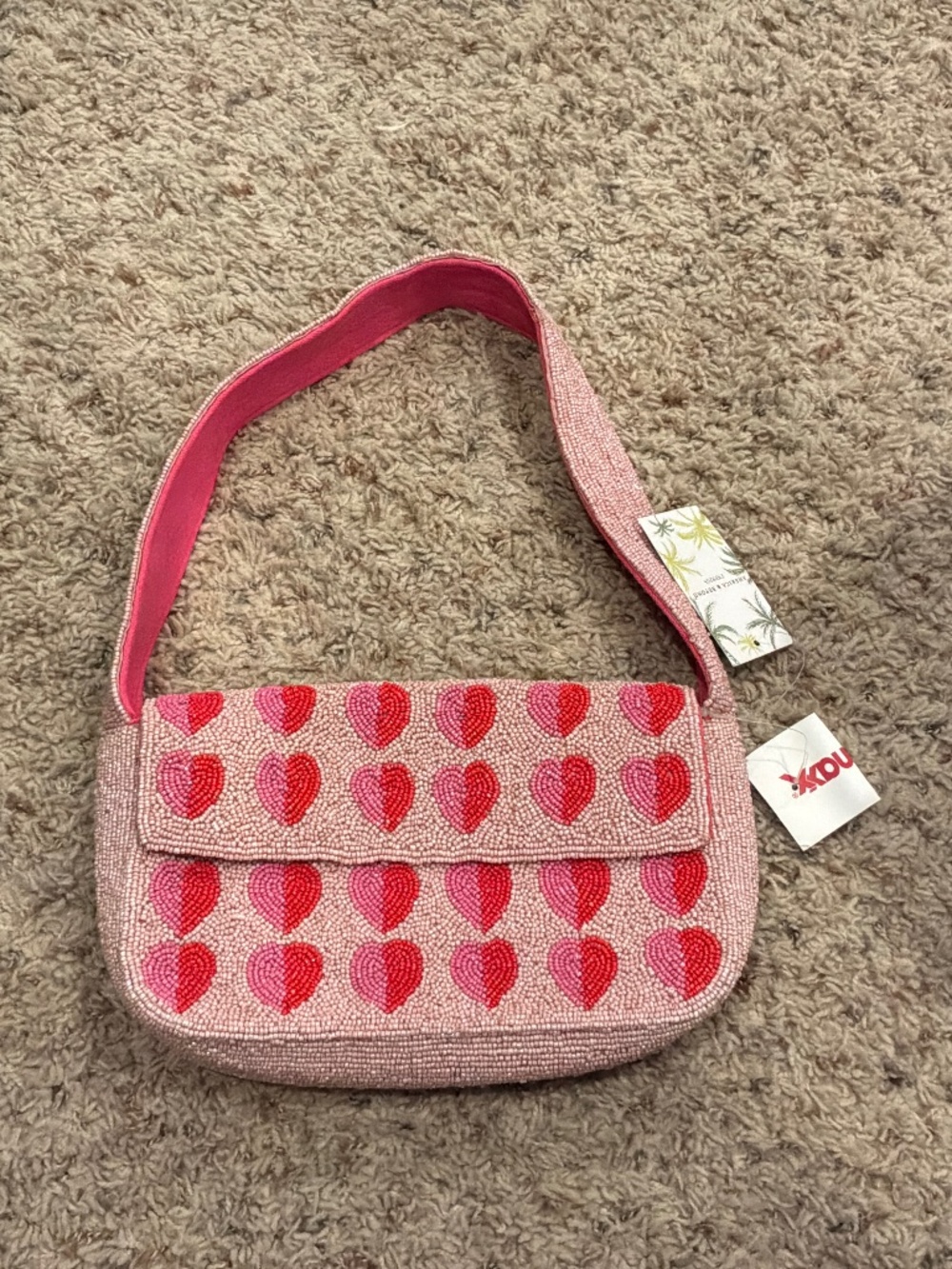 Heart Beaded Purse